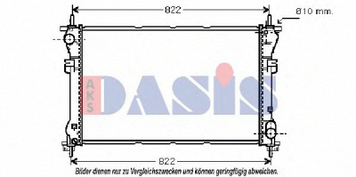 AKS DASIS 090000n -  Радиатор, охлаждение двигателя